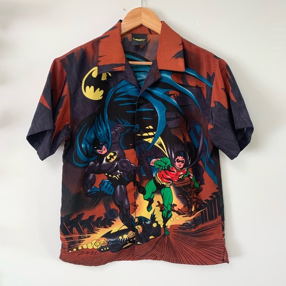 Warner Bros Batman & Robin Shirt - Picture 1 of 4